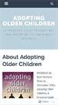 Mobile Screenshot of adoptingolderchildren.com
