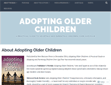 Tablet Screenshot of adoptingolderchildren.com